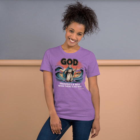 God Provides a Way Christian Bible Verse T-Shirt